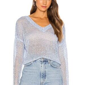 Women's Light Blue Knit Sweater